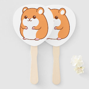 Happy Hamster Hand Fans