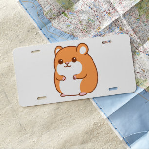 Happy Hamster License Plate