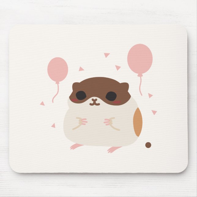 Happy Hamster's Perfect Morning Poop Mouse Pad (Front)