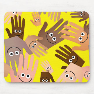 Happy Hands Wallpaper Mouse Pad