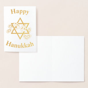 Happy Hannukah Foil Card