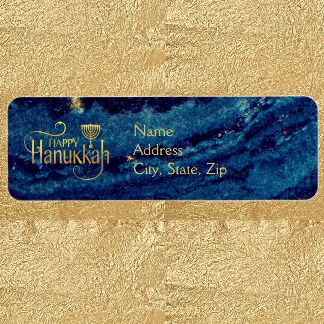 Happy Hanukah Menorah Label (Creator Uploaded)
