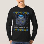 Happy Hanukcat Ugly Hanukkah Sweater Cat Chanukah<br><div class="desc">Happy Hanukcat Ugly Hanukkah Sweater Cat Chanukah</div>