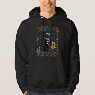 Happy Hanukcat Ugly Hanukkah Sweater Cat Chanukah