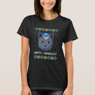 Happy Hanukcat Ugly Hanukkah Sweater Cat Chanukah 