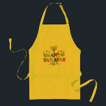 Happy Hanukkah Adult Apron<br><div class="desc">Customize it with your own design,  or any of ours.</div>