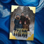 Happy Hanukkah and Your Photo Foil Holiday Card<br><div class="desc">Happy Hanukkah and Your Photo</div>
