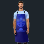 Happy Hanukkah Apron<br><div class="desc">Happy Hanukkah with menorah and candles apron</div>