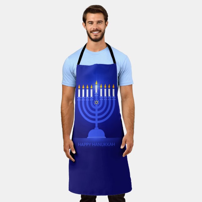Happy Hanukkah Apron (Worn)