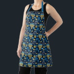 Happy Hanukkah Apron<br><div class="desc">Festive Hanukkah design.</div>