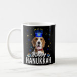 Happy Hanukkah Beagle Menorah Hat Jewish Hanukkah  Coffee Mug<br><div class="desc">Happy Hanukkah Beagle Menorah Hat Jewish Hanukkah Xmas.</div>