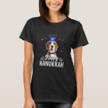 Happy Hanukkah Beagle Menorah Hat Jewish Hanukkah  T-Shirt<br><div class="desc">Happy Hanukkah Beagle Menorah Hat Jewish Hanukkah Xmas.</div>