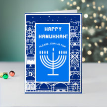 Happy Hanukkah Beautiful Jewish Holiday