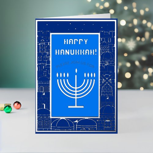 Happy Hanukkah Beautiful Jewish Holiday