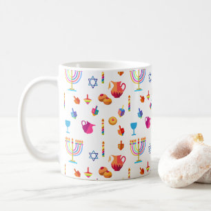 Happy Hanukkah Beautiful Jewish Holiday Coffee Mug
