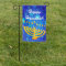 Happy Hanukkah Blue & Gold Menorah
