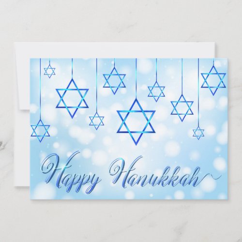 Happy Hanukkah Blue Star of David