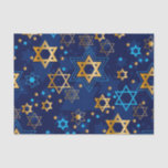 Happy Hanukkah Blue Star of David Tissue Paper<br><div class="desc">Happy Hanukkah,  star of David,  Blue pattern tissue paper.</div>