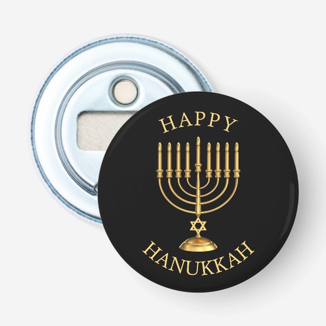 Happy Hanukkah Bottle Opener (Front)