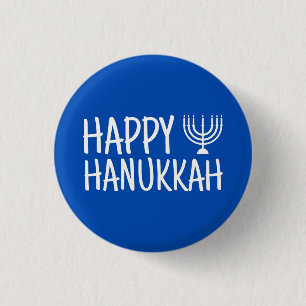 Happy Hanukkah Button