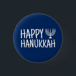 Happy Hanukkah Button<br><div class="desc">Happy Hanukkah</div>