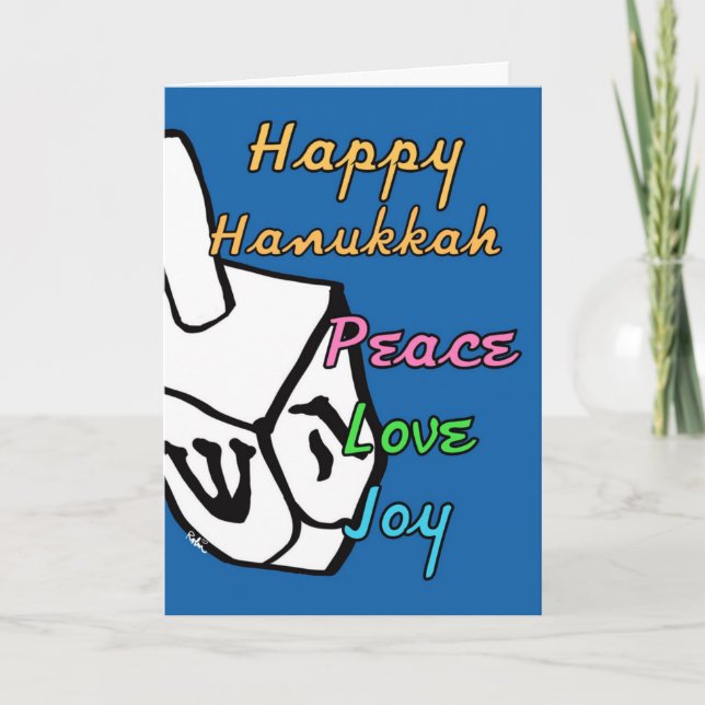 Happy Hanukkah Card (Front)