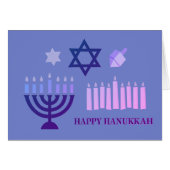 Happy Hanukkah Cards (Front Horizontal)