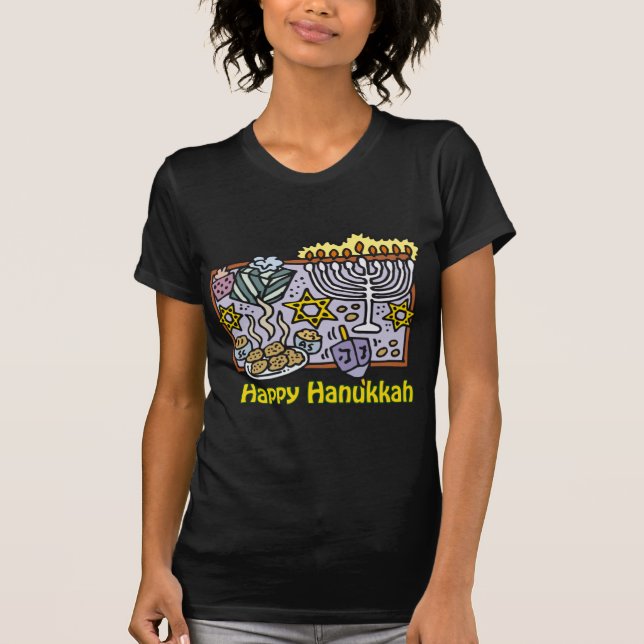 Happy Hanukkah Celebration T-Shirt (Front)