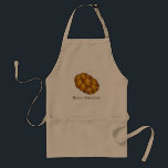 Happy Hanukkah Chanukah Challah Braided Bread Adult Apron<br><div class="desc">Apron features an original illustration of a loaf of challah bread. Perfect for Hanukkah!

Lots of additional illustrations are also available from this shop. Don't see what you're looking for? Need help with customization? Contact Rebecca to have something designed just for you!</div>