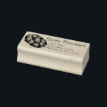 Happy Hanukkah Chanukah Challah Bread Loaf Address Rubber Stamp<br><div class="desc">Rubber stamp features an original marker illustration of a loaf of challah bread. Perfect for Hanukkah! Simply personalize with your address information.</div>