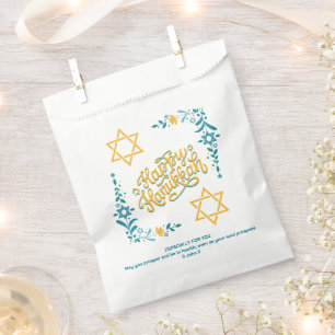 HAPPY HANUKKAH Chanukah Favor Bag