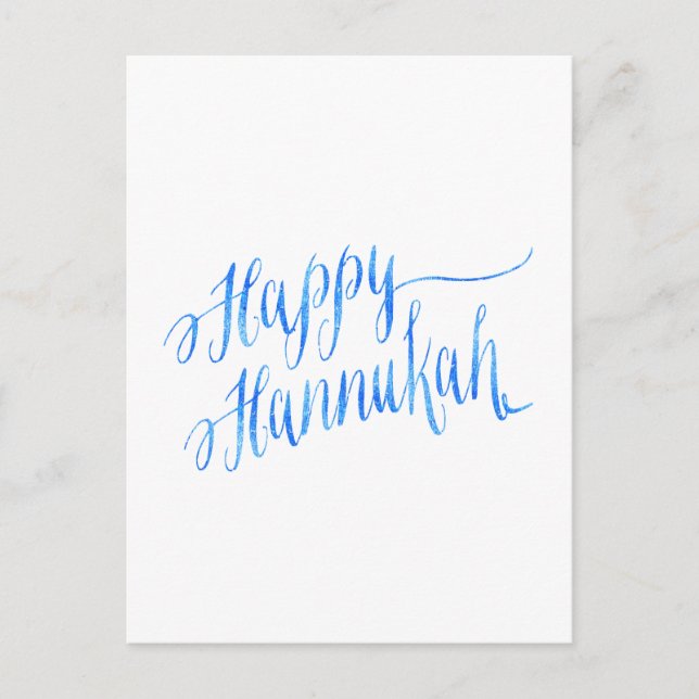 Happy Hanukkah Chanukah HANNUKKAH HANUKA Holiday Postcard (Front)