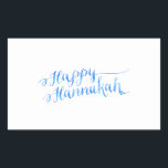 Happy Hanukkah Chanukah HANNUKKAH HANUKA Rectangular Sticker<br><div class="desc">Use our cool template, artwork, photo, graphic, or illustration, then add a name, text, quote, or monogram to create your own custom or monogrammed scrapbooking sticker or label. Click the "Customize it!" button to make it totally customized. These landscape sticker labels are great gifts for men, women, and kids (and...</div>