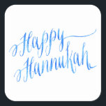 Happy Hanukkah Chanukah HANNUKKAH HANUKA Square Sticker<br><div class="desc">Use our cool template, artwork, photo, graphic, or illustration, then add a name, text, quote, or monogram to create your own custom or monogrammed scrapbooking sticker or label. Click the "Customize it!" button to make it totally customized. These sticker labels are great gifts for men, women, and kids (and you,...</div>
