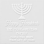Happy Hanukkah Chanukah Menorah Name Address Embosser<br><div class="desc">Happy Hanukkah Chanukah Menorah Name Return Address ========</div>