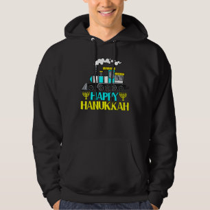 Happy Hanukkah Cool Menorah Chanukah Jewish Holida Hoodie