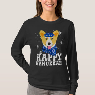 Happy Hanukkah Corgi Love Ugly Sweater Christmas P