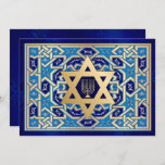 Happy Hanukkah. Customizable Greeting Cards<br><div class="desc">Happy Hanukkah! Elegant Star of David and Menorah Design Customizable Hanukkah Greeting Cards / Hanukkah Celebration Invitations with personalized names and text. Matching cards,  postage stamps and other products available in the Jewish Holidays / Hanukkah Category of our store.</div>