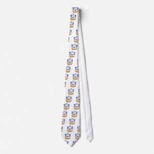 Happy Hanukkah Dancing Dreidels Jelly Donut Neck Tie