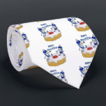 Happy Hanukkah Dancing Dreidels Jelly Doughnut Neck Tie<br><div class="desc">You are viewing The Lee Hiller Design Collection. Apparel,  Gifts & Collectibles Lee Hiller Photography or Digital Art Collection. You can view her Nature photography at http://HikeOurPlanet.com/ and follow her hiking blog within Hot Springs National Park.</div>