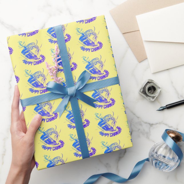 Happy Hanukkah dreidel Wrapping Paper (Gifting)