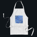 Happy Hanukkah Falling Stars and Dreidels Adult Apron<br><div class="desc">You are viewing The Lee Hiller Design Collection. Apparel,  Gifts & Collectibles Lee Hiller Photography or Digital Art Collection. You can view her Nature photography at http://HikeOurPlanet.com/ and follow her hiking blog within Hot Springs National Park.</div>