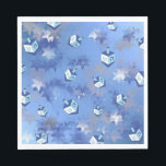 Happy Hanukkah Falling Stars and Dreidels Napkins<br><div class="desc">You are viewing The Lee Hiller Photography Art and Designs Collection of Home and Office Decor,  Apparel,  Gifts and Collectibles. The Designs include Lee Hiller Photography and Mixed Media Digital Art Collection. You can view her Nature photography at http://HikeOurPlanet.com/ and follow her hiking blog within Hot Springs National Park.</div>