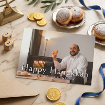 Happy Hanukkah Family Photo Holiday Celebration