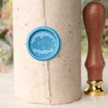 "Happy Hanukkah" Fancy Script Personalized  Wax Seal Stamp<br><div class="desc">Personalize with your text.</div>