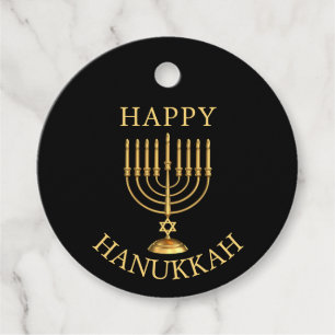 Happy Hanukkah Favor Tags
