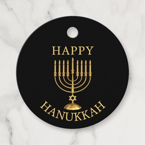 Happy Hanukkah Favor Tags