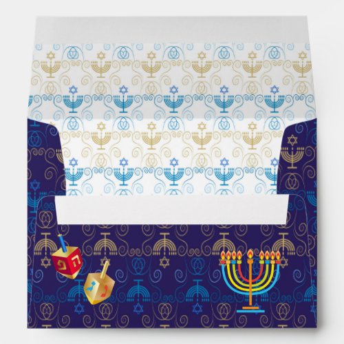 Happy Hanukkah Festival of Lights Envelope