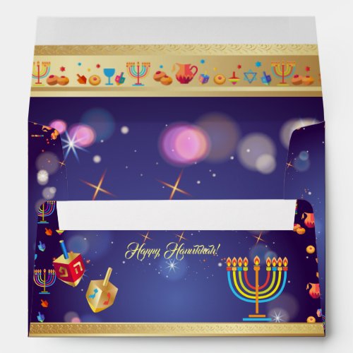 Happy Hanukkah Festival of Lights Envelope