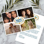 HAPPY HANUKKAH Floral Wreath Menorah Custom Photos Holiday Card<br><div class="desc">Hand drawn florals by me for you. Click "personalize" to edit and add your own text to the back and photos to the front of the card or change the font or colors. Everything is customizable. Be sure to add photos under the artwork to keep the design. For more designs...</div>